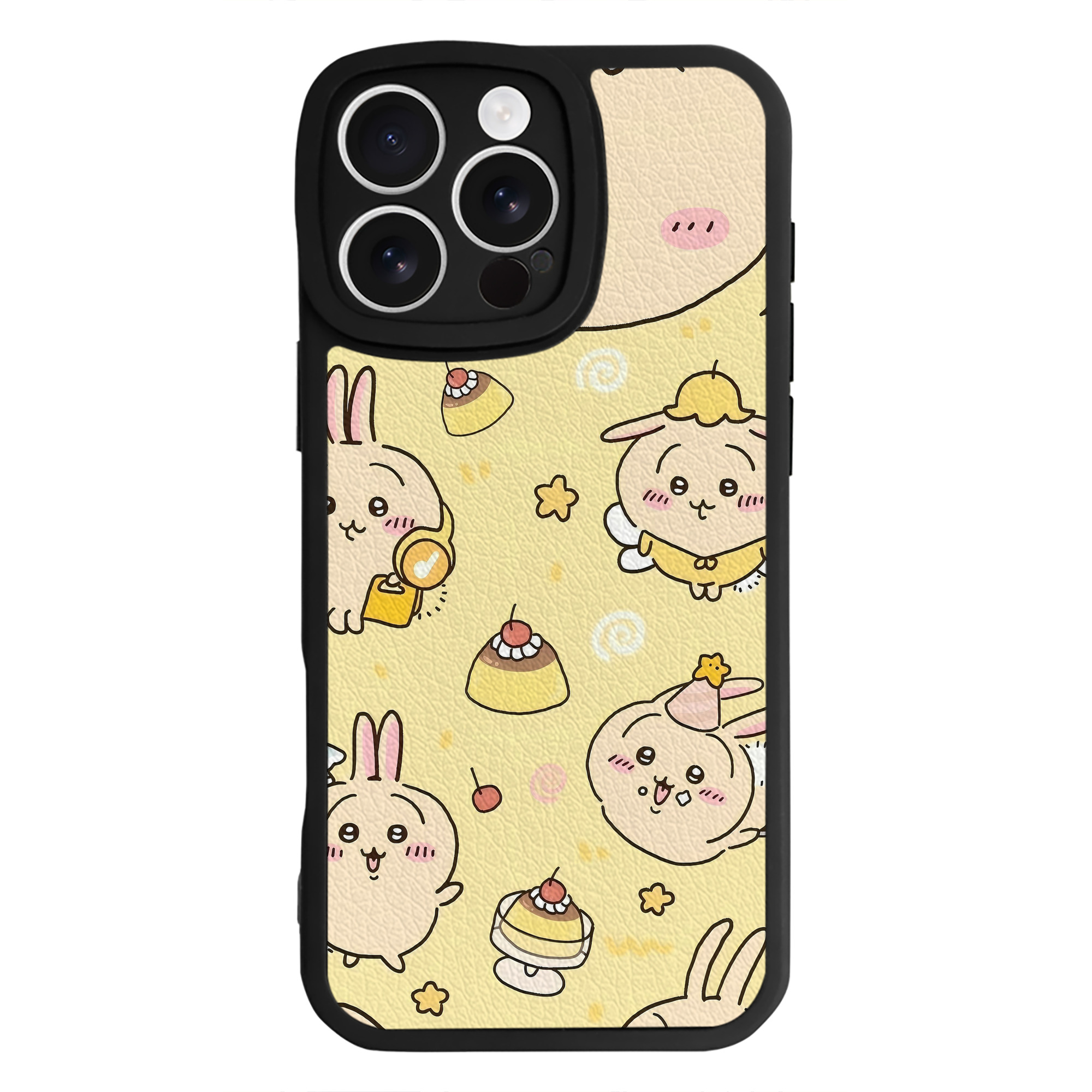 （画像用） ちいかわ Chii-kawa 【iPhone 16シリーズ対応】シリコンスマホケース（レザー調） 材質：シリコン